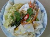 电饭锅蒸辣椒肠粉