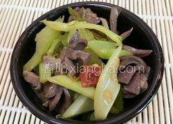 鸡肾炒西芹