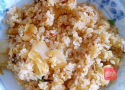 辣白菜炒饭的做法图解4