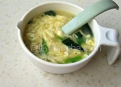 菠菜鸡蛋疙瘩汤