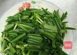 韭菜炒河虾的做法图解3