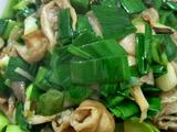 蒜苗蘑菇 小炒小肠