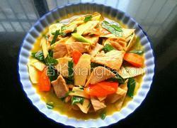 青蒜炒肉片