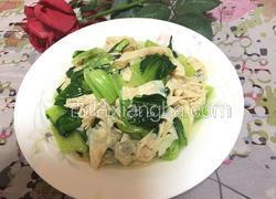 青菜炒豆腐皮