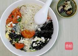 番茄蛋花紫菜粉丝的做法图解3