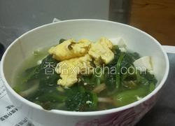 菠菜雞蛋豆腐湯