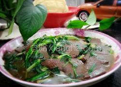 韭菜炒鸭血