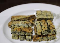 芝麻和牛奶做的饼干