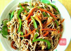 尖椒肉丝炒面的做法图解8