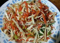 凉拌豆腐丝胡萝卜丝