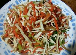 凉拌豆腐丝胡萝卜丝