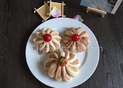 混合果汁花朵馒头