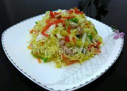 包菜炒肉丝