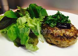 豆奶汉堡牛肉饼