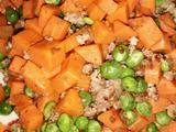 萝卜豌豆炒肉末的做法[图]
