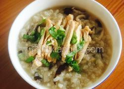 香菇鸡丝粥