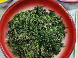 凉拌蒲公英菜