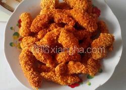 面包糠鸡腿