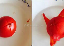 西红柿炒空心菜 素食超简单快手菜的做法图解2