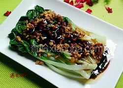 蒜香肉沫淋小白菜