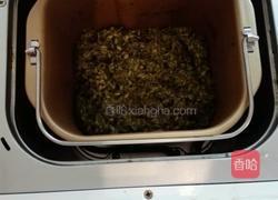 面包机低糖艾草糯米糕(全糯米青团双豆馅)的做法图解2