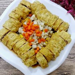 豆皮包肉的做法[图]