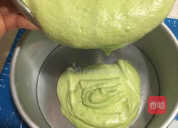 菠菜戚风蛋糕的做法图解9