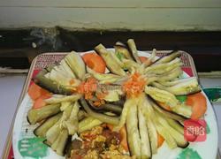 菊花茄子的做法图解3