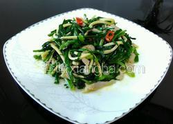 野蒜百叶炒咸肉丝