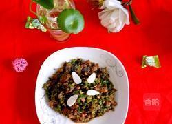 香椿芹菜肉渣的做法图解7