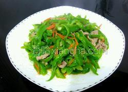 青椒炒肉丝