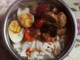 番茄肉圆卤蛋粉
