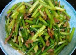 蒜苔炒肉丝（家常版）