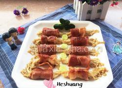 培根肉金针菇卷