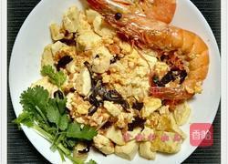 西红柿炒豆腐大虾的做法图解5