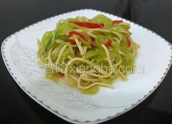 莴苣拌百叶丝