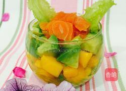 香芒三文鱼牛油果兔兔杯的做法图解7