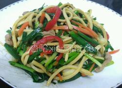 大蒜百叶炒肉丝