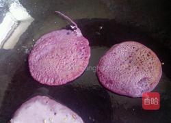 奶香杂粮紫薯饼的做法图解10