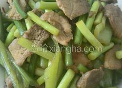 蒜台炒肉
