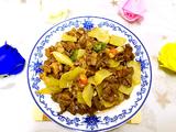 咸菜炒鸡胗花