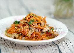 胡萝卜炒肉丝