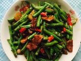 豇豆炒肉片