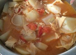 西红柿土豆炖豆皮