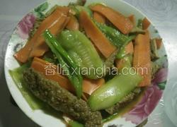 辣椒胡萝卜炒豆干