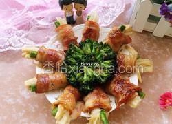 香煎培根金针菇卷