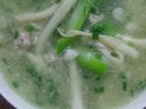 海鲜菇丝瓜肉末汤的做法[图]