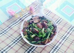 青菜炒蘑菇