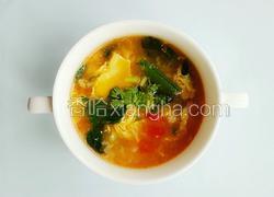 青菜鸡蛋面疙瘩汤