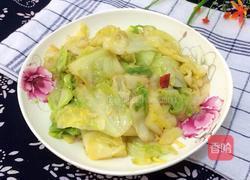 小炒圆白菜的做法图解7